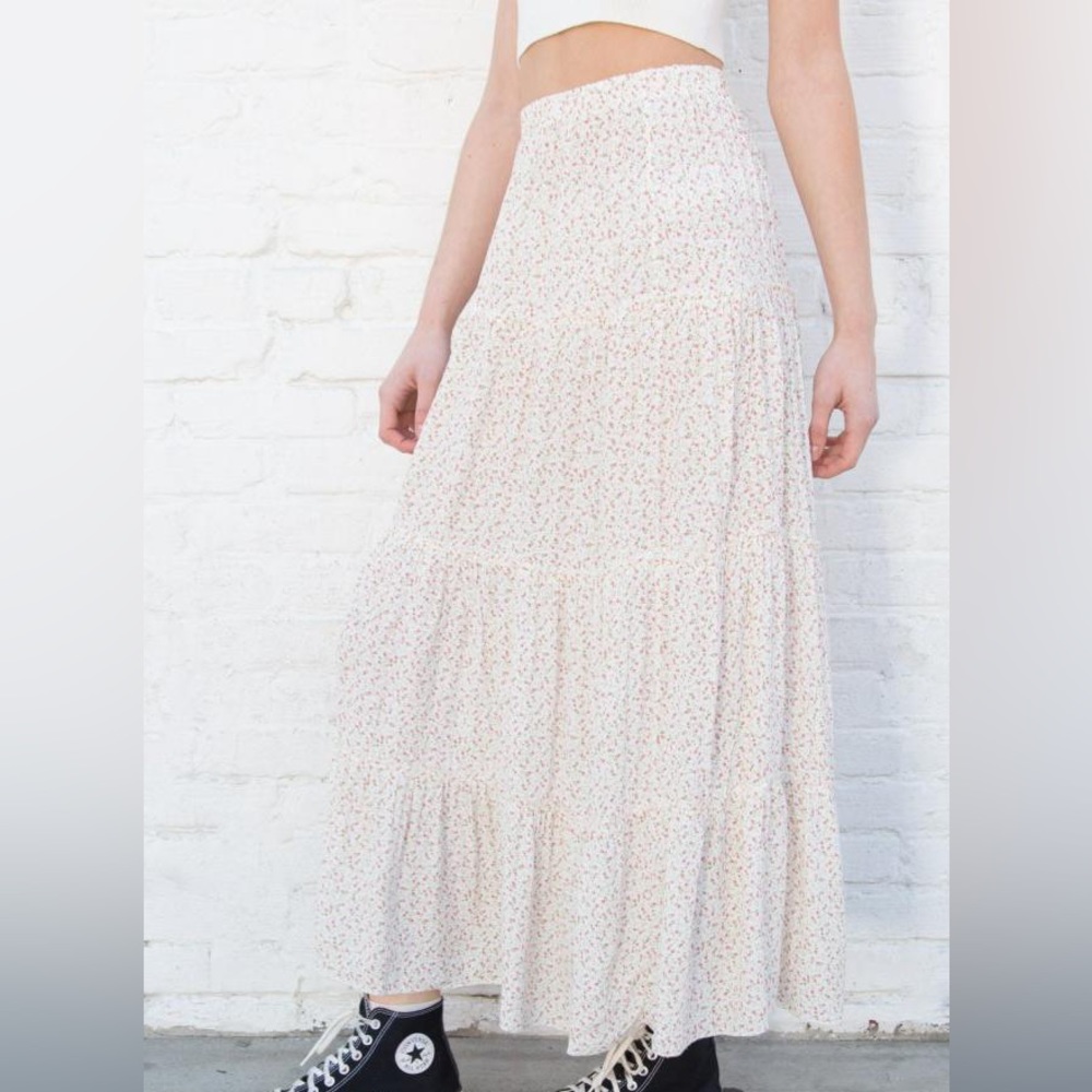 Brandy melville floral maxi skirt